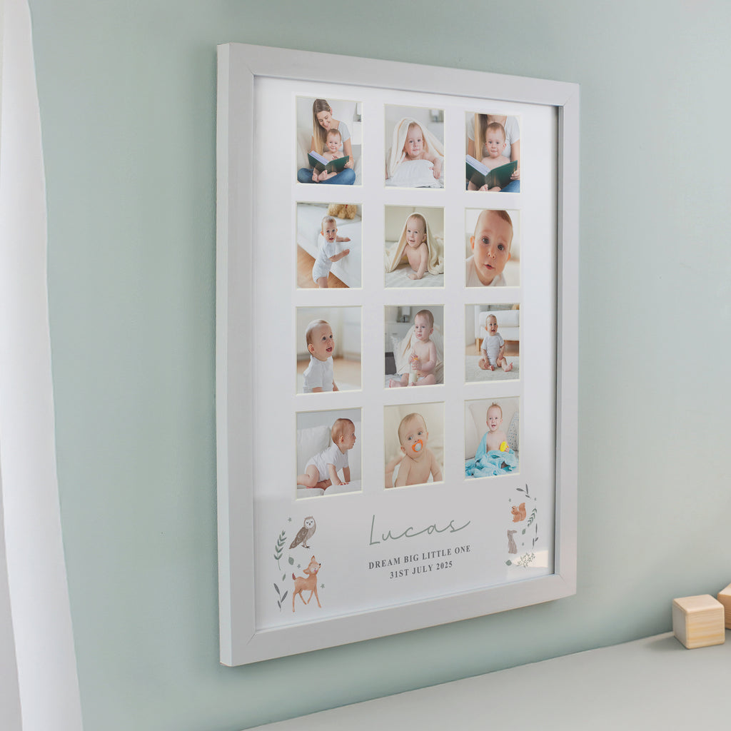 Personalised Woodland Animal White Multi Photo Frame - Picture Frame - Inspired Creative Gifts