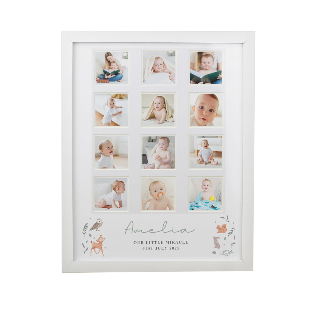 Personalised Woodland Animal White Multi Photo Frame - Picture Frame - Inspired Creative Gifts