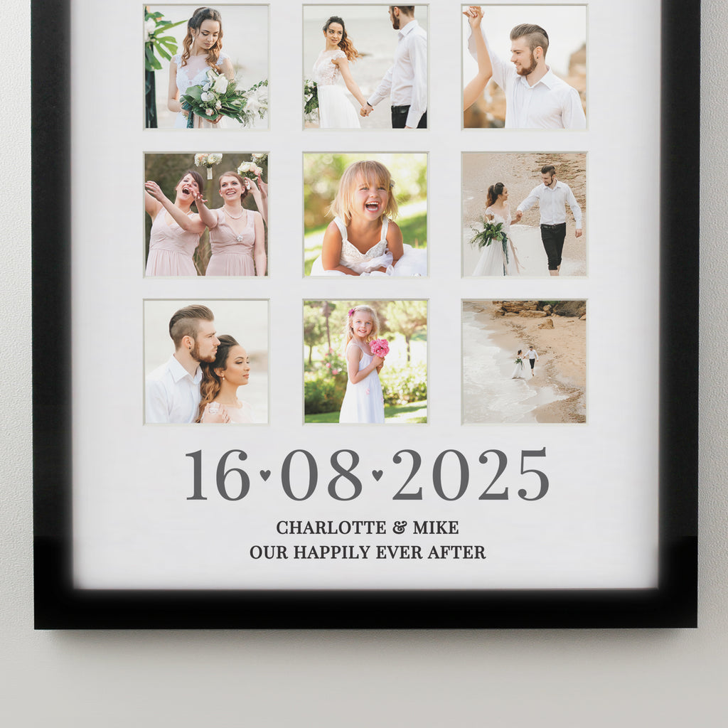 Personalised Special Date Black Multi Photo Frame - Picture Frame - Inspired Creative Gifts