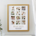 Personalised Special Date Oak Multi Photo Frame | Wedding Gift