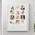 Personalised Grandchildren White Multi Photo Frame | Gift for Her