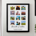 Personalised Black Multi Photo Frame | Poster Frames