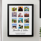 Personalised Black Multi Photo Frame | Poster Frames