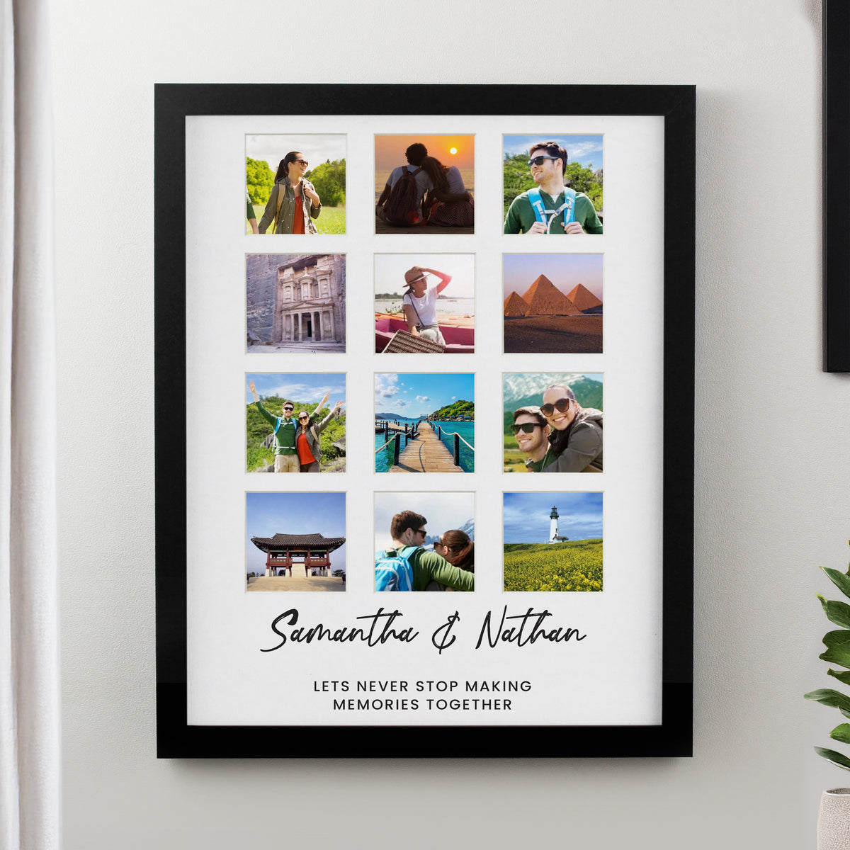 Personalised Black Multi Photo Frame | Poster Frames