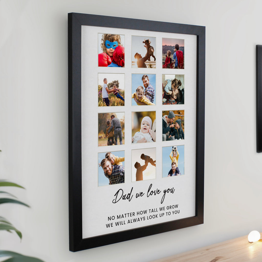 Personalised Black Multi Photo Frame | Poster Frames