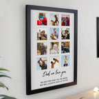 Personalised Black Multi Photo Frame | Poster Frames