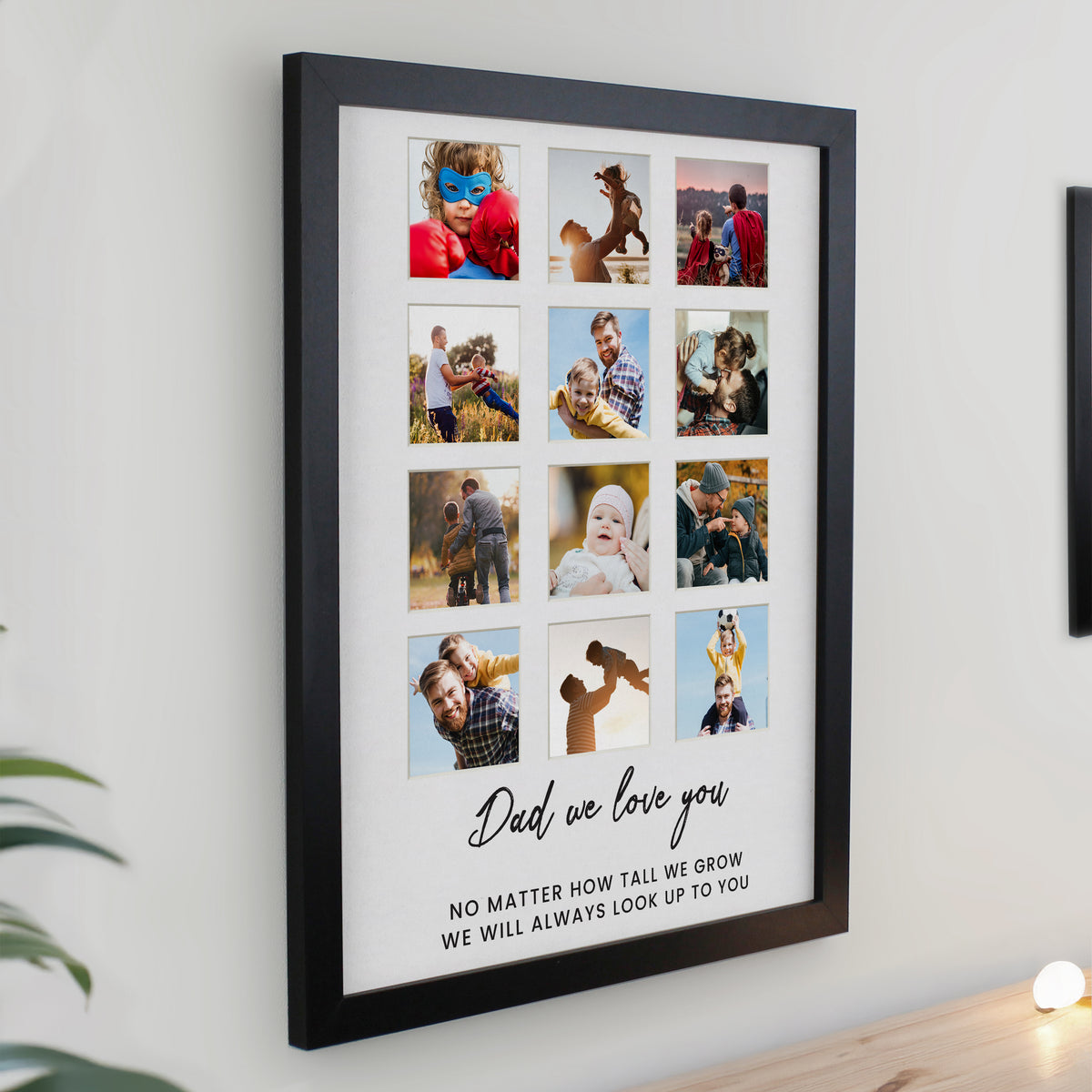 Personalised Black Multi Photo Frame | Poster Frames