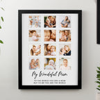 Personalised Black Multi Photo Frame | Poster Frames