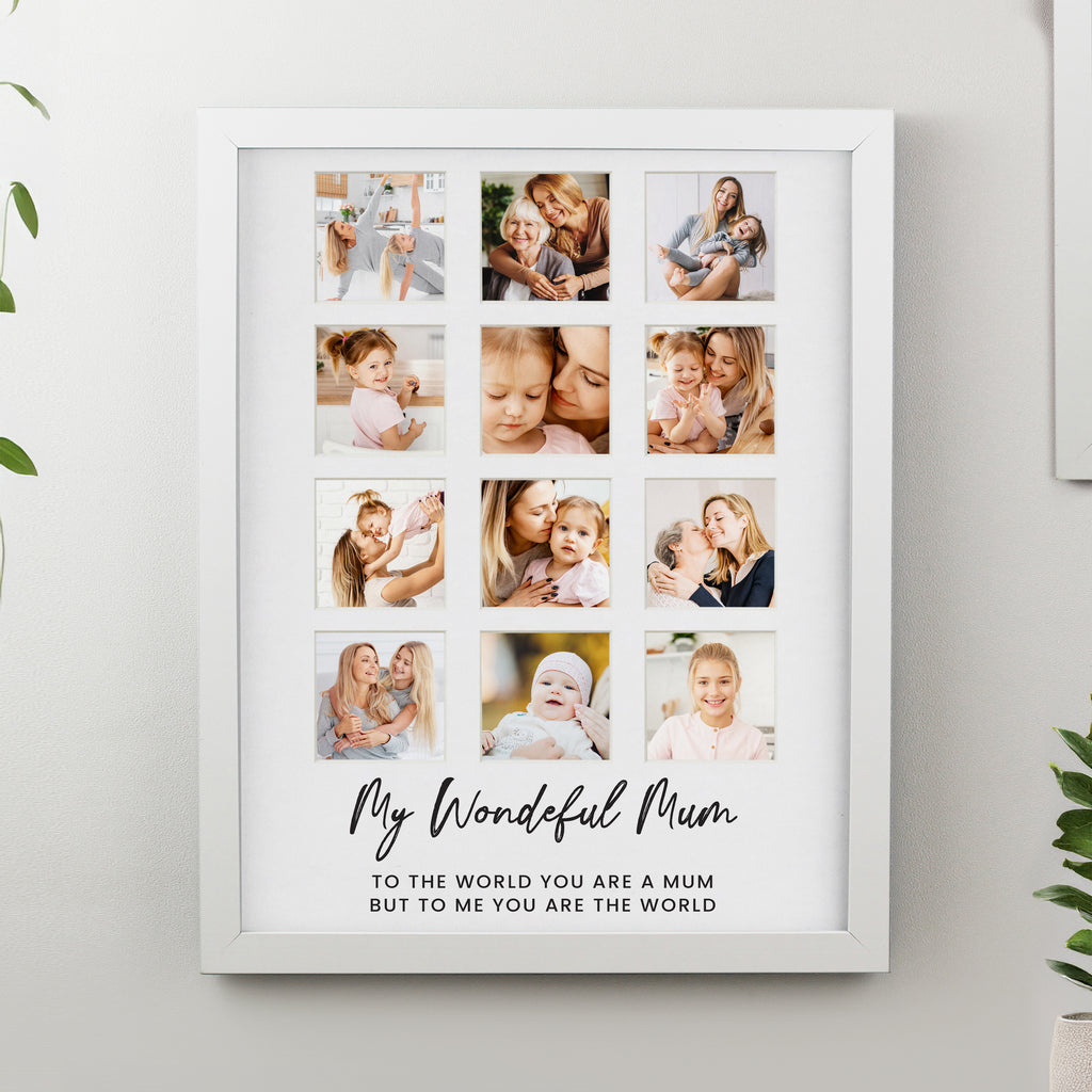 Personalised White Multi Photo Frame - Picture Frame - Inspired Creative Gifts