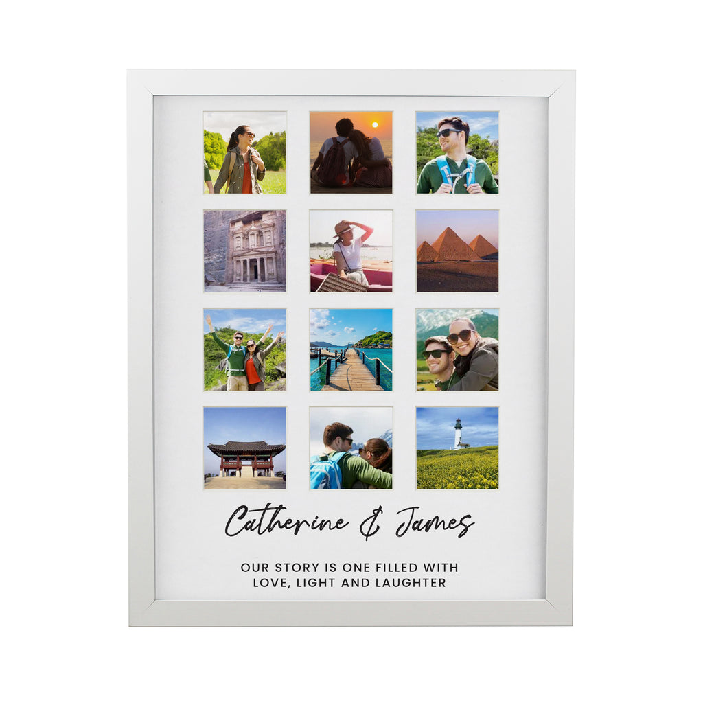 Personalised White Multi Photo Frame - Picture Frame - Inspired Creative Gifts