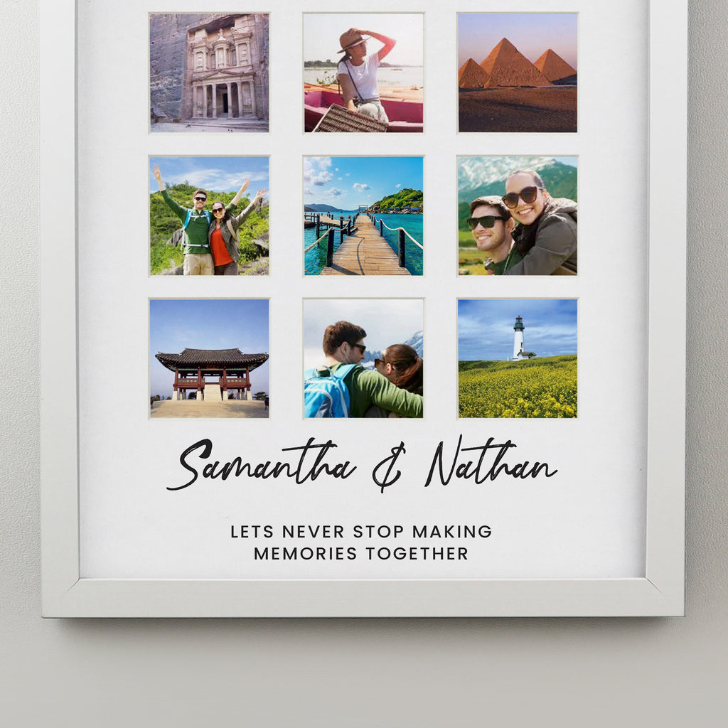 Personalised White Multi Photo Frame - Picture Frame - Inspired Creative Gifts