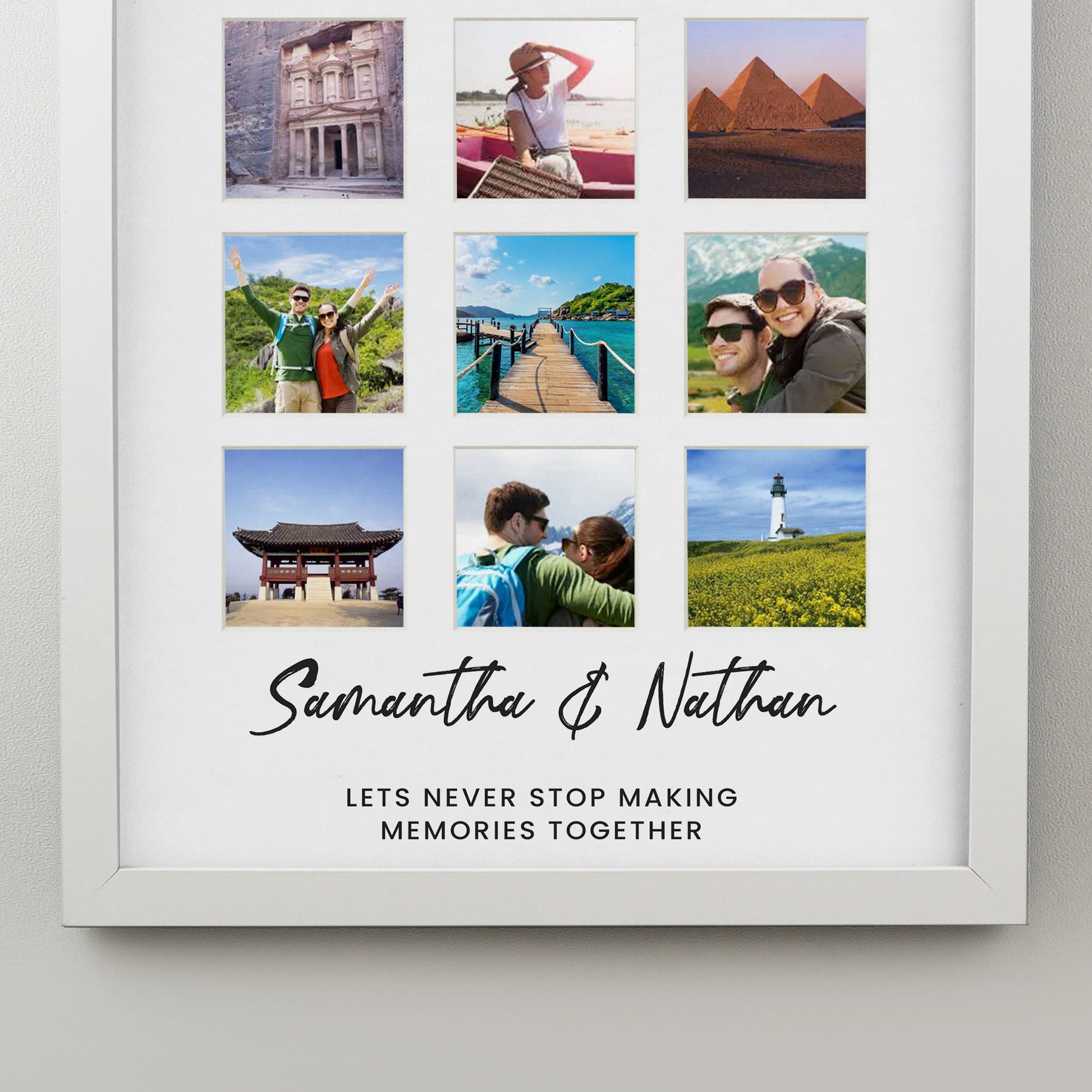Personalised White Multi Photo Frame - Picture Frame - Inspired Creative Gifts