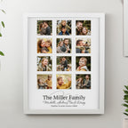 Personalised Family White Multi Photo Frame | Poster Frames | Inspired Creative Gifts