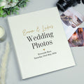 Personalised Black & Gold Free Text Traditional Album for Wedding