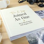 Personalised Black & Gold Free Text Traditional Album for Wedding