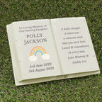 Personalised Rainbow Memorial Book for Memorial