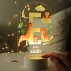 Personalised Animal Alphabet LED Colour Changing Night Light | LED Lights, Candles & Decorations