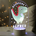 Personalised Roarsome Dinosaur LED Colour Changing Night Light | LED Lights, Candles & Decorations