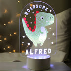 Personalised Roarsome Dinosaur LED Colour Changing Night Light | LED Lights, Candles & Decorations