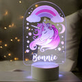 Personalised Pink Unicorn LED Colour Changing Night Light | LED Lights, Candles & Decorations | Inspired Creative Gifts