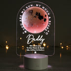 Personalised Sun Moon & Stars LED Colour Changing Night Light | LED Lights, Candles & Decorations | Father's Day Gift