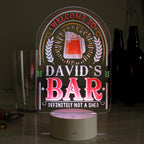 Personalised LED Colour Changing Bar Sign | Father's Day Gift