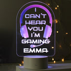 Personalised Pink Gaming LED Colour Changing Night Light | LED Lights, Candles & Decorations