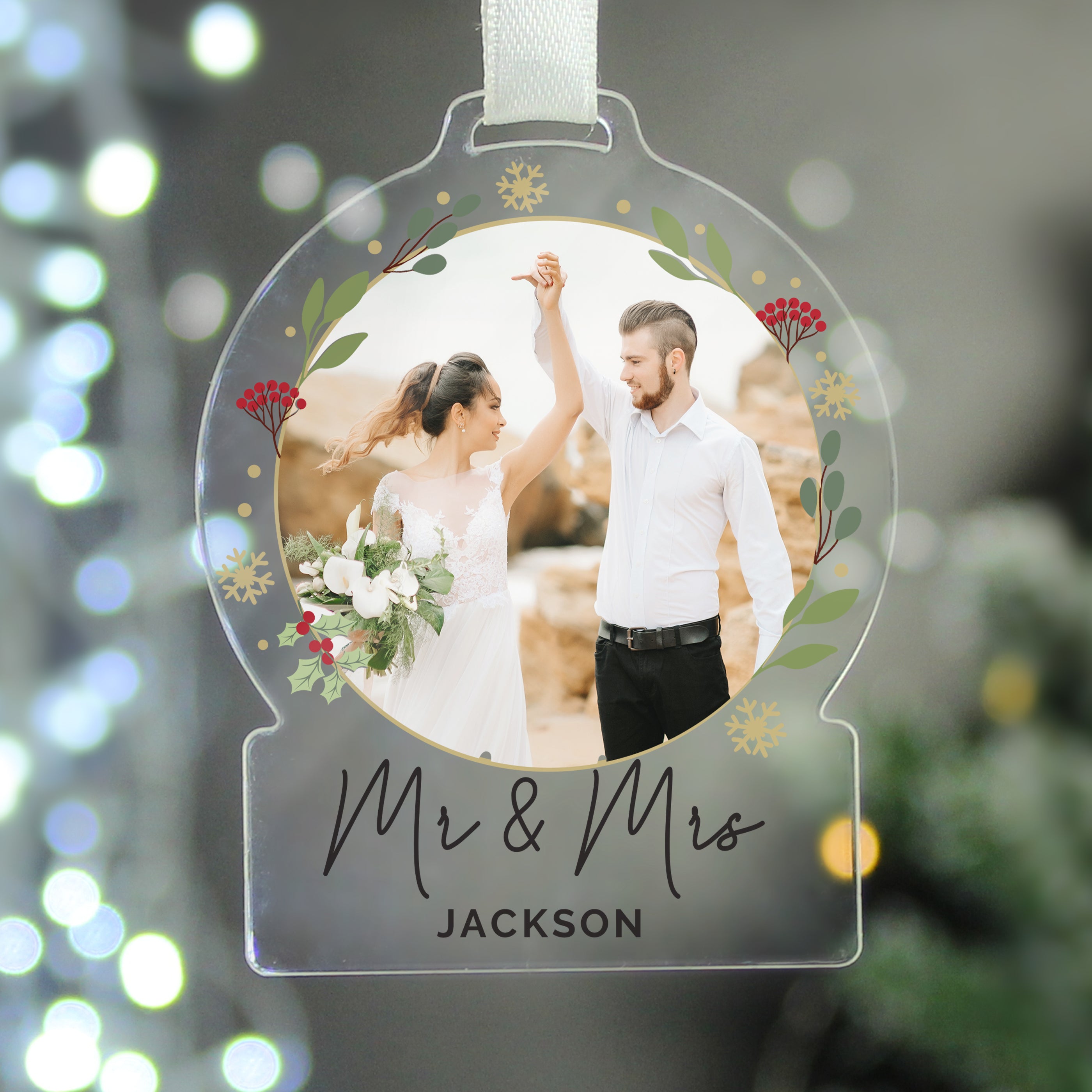 Personalised Photo Upload Acrylic Christmas Decoration |  | Inspired Creative Gifts