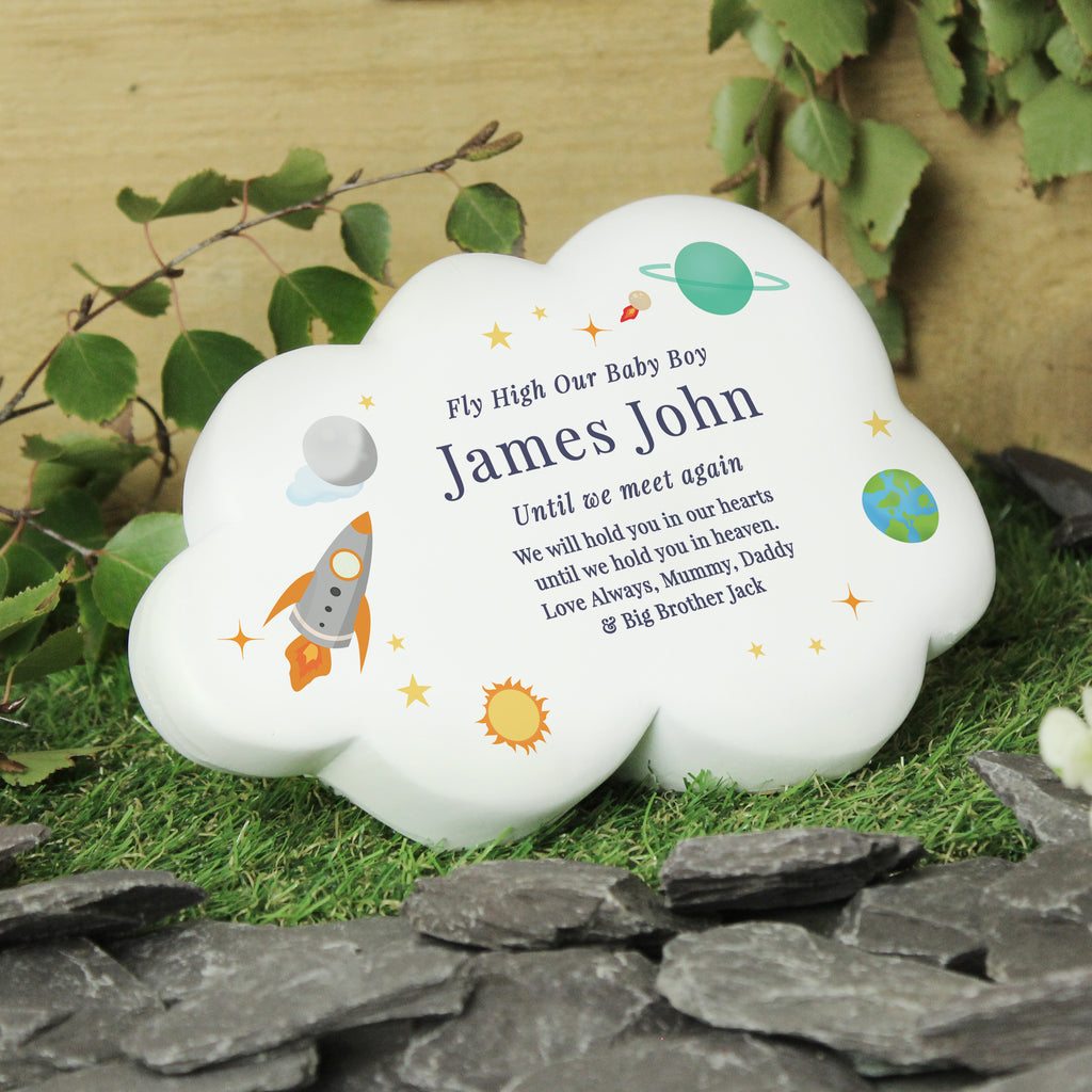 Personalised Space Resin Memorial Cloud | Ornaments | Inspired Creative Gifts