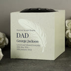 Personalised Feather Memorial Vase | Memorials | Memorial Gift
