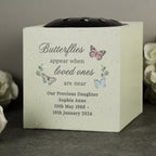 Personalised Butterflies Appear Memorial Vase | Memorial Gift