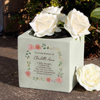 Personalised Floral Memorial Vase | Memorial Gift