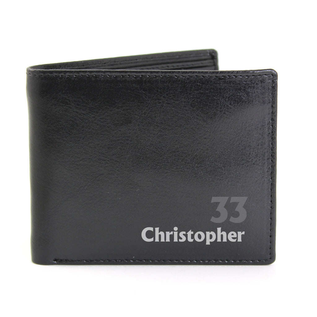 Personalised Birthday Leather Wallet - Leather & Leatherette - Inspired Creative Gifts
