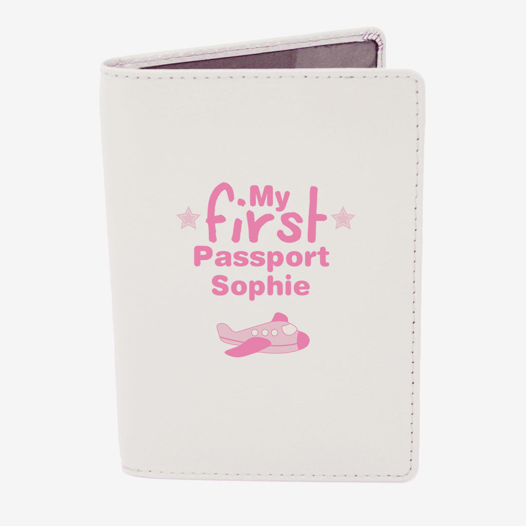 Personalised My First Cream Passport Holder - Leather & Leatherette - Inspired Creative Gifts