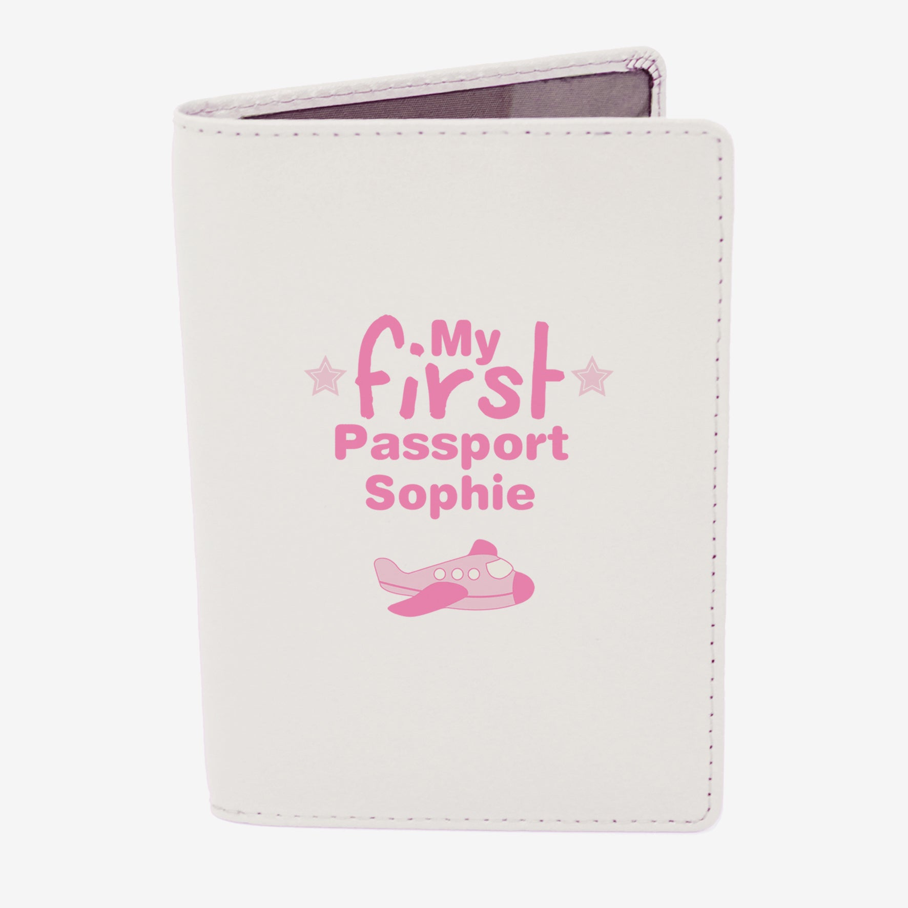 Personalised My First Cream Passport Holder - Leather & Leatherette - Inspired Creative Gifts