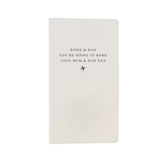 Personalised Any Message Travel Document Holder