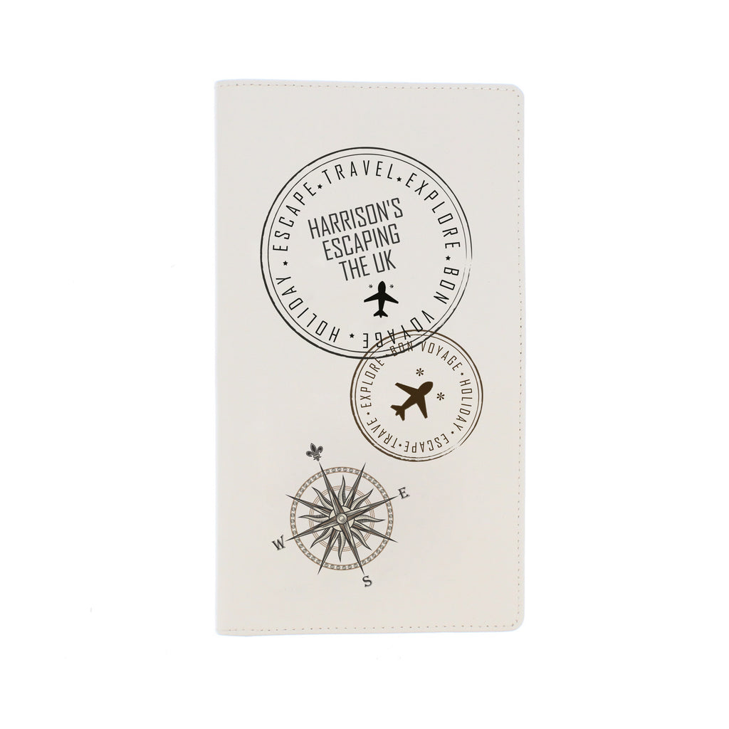 Personalised Stamp Travel Document Holder - Leather & Leatherette - Inspired Creative Gifts