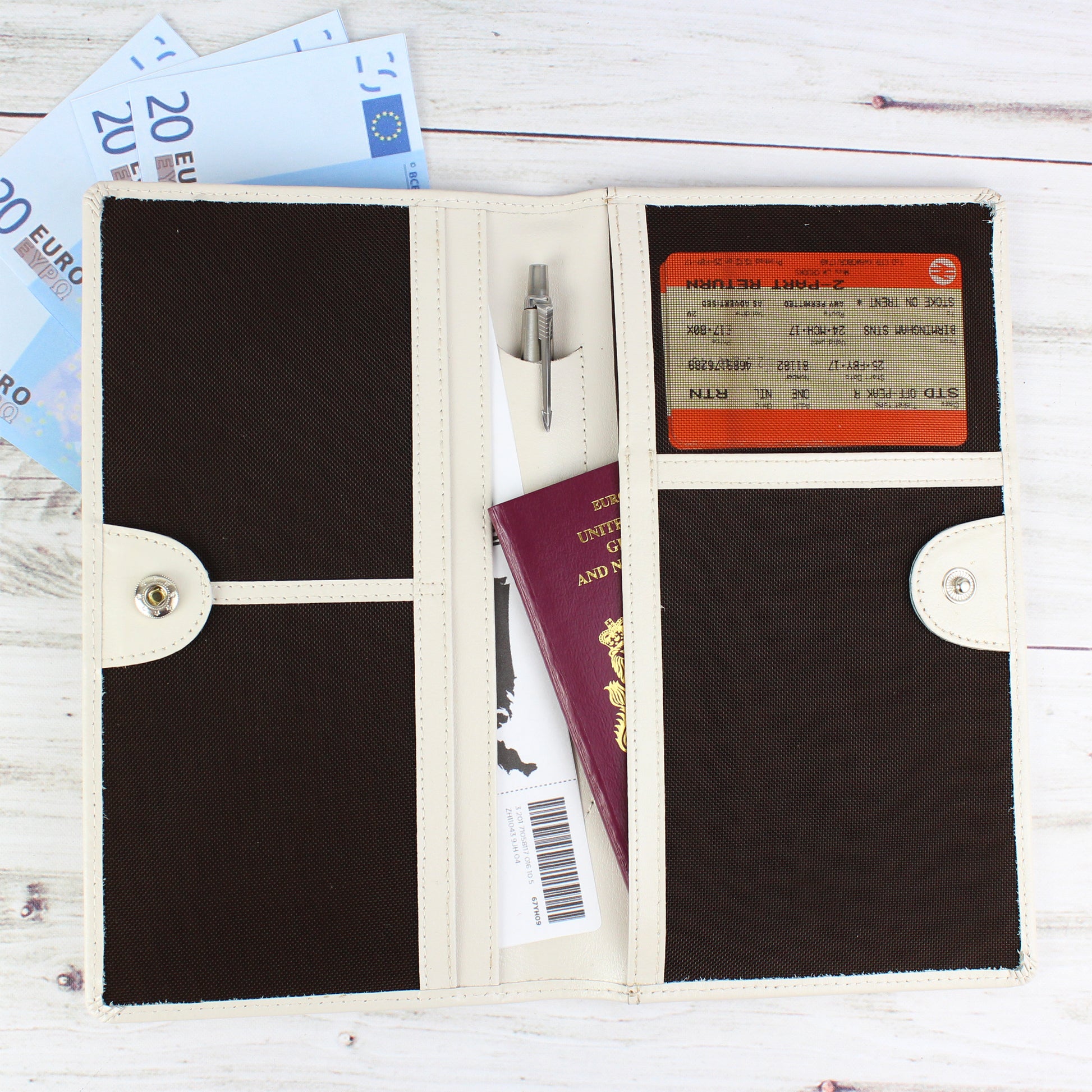 Personalised Stamp Travel Document Holder - Leather & Leatherette - Inspired Creative Gifts