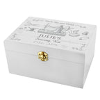 Personalised Sewing Kit White Wooden Keepsake Box | Gift for Her