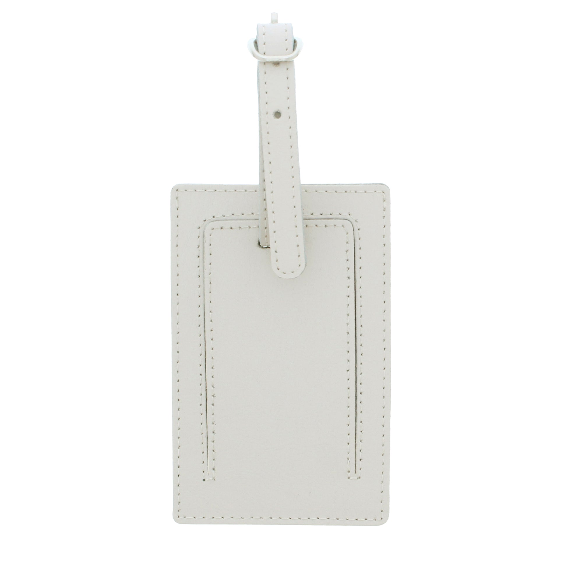Personalised 'Lifetime of Adventures' Cream Luggage Tag - Leather & Leatherette - Inspired Creative Gifts