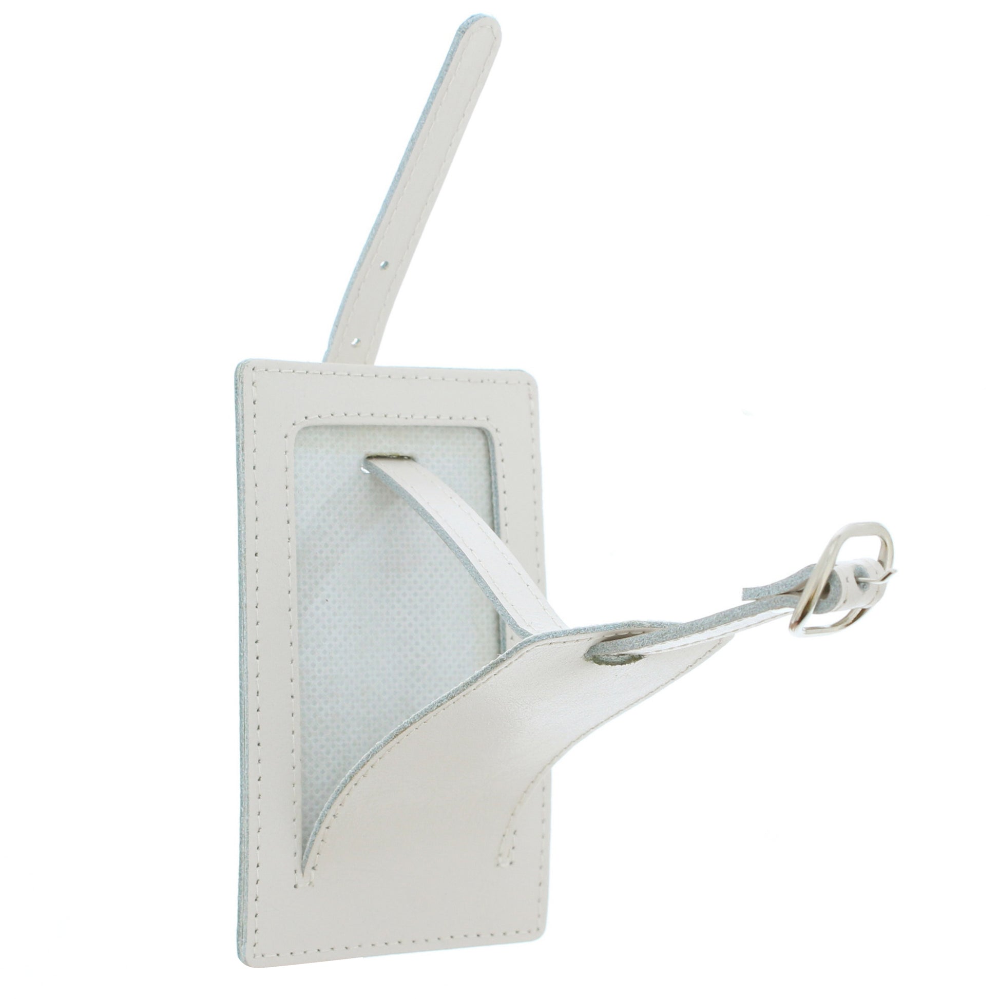 Personalised 'Lifetime of Adventures' Cream Luggage Tag - Leather & Leatherette - Inspired Creative Gifts