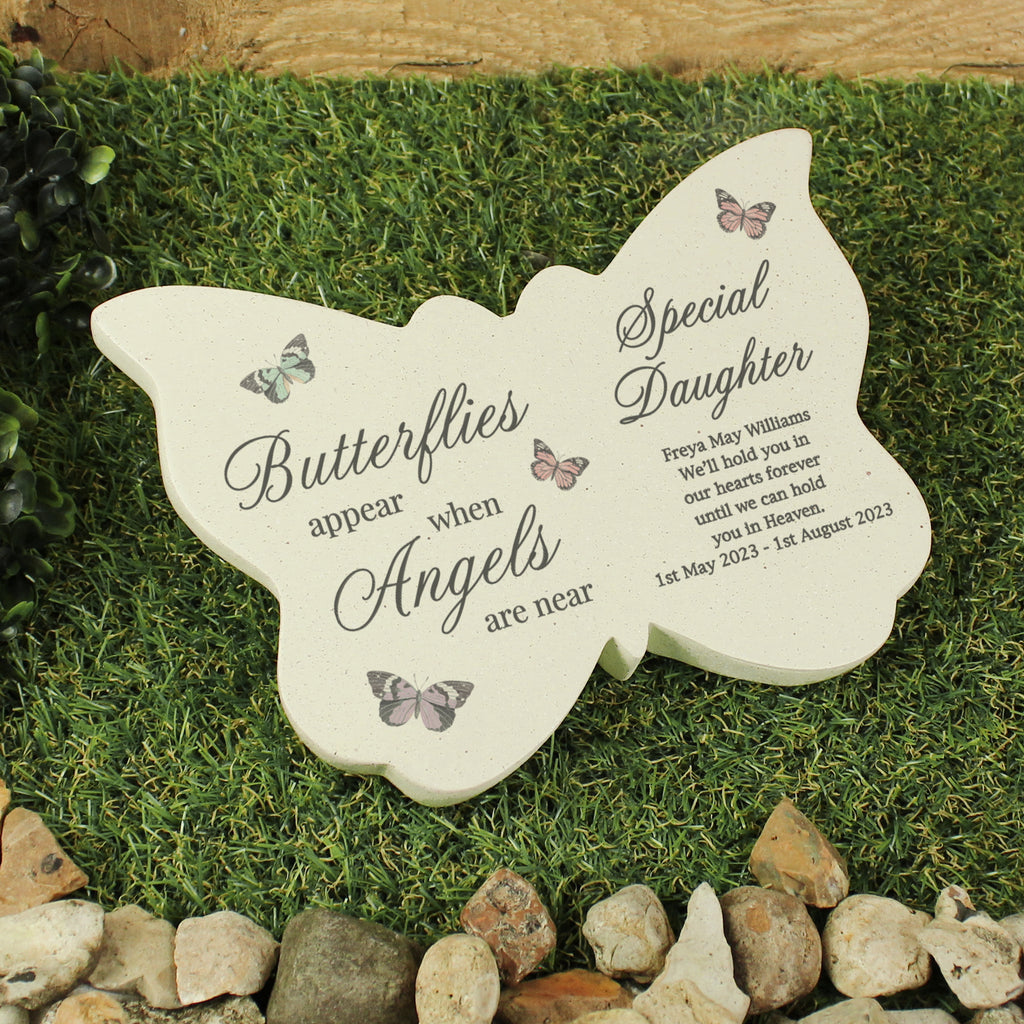 Personalised Butterflies Appear Memorial Printed Resin Butterfly for Memorial