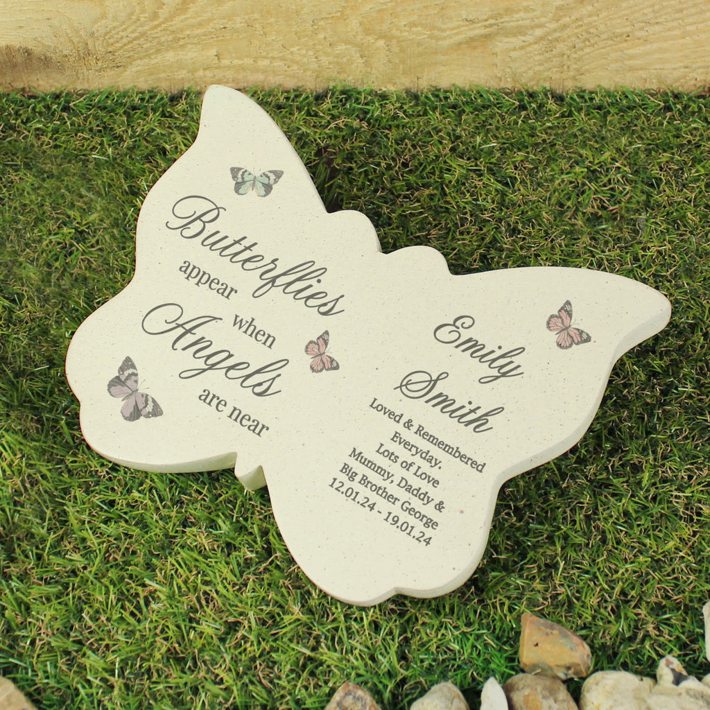 Personalised Butterflies Appear Memorial Printed Resin Butterfly for Memorial