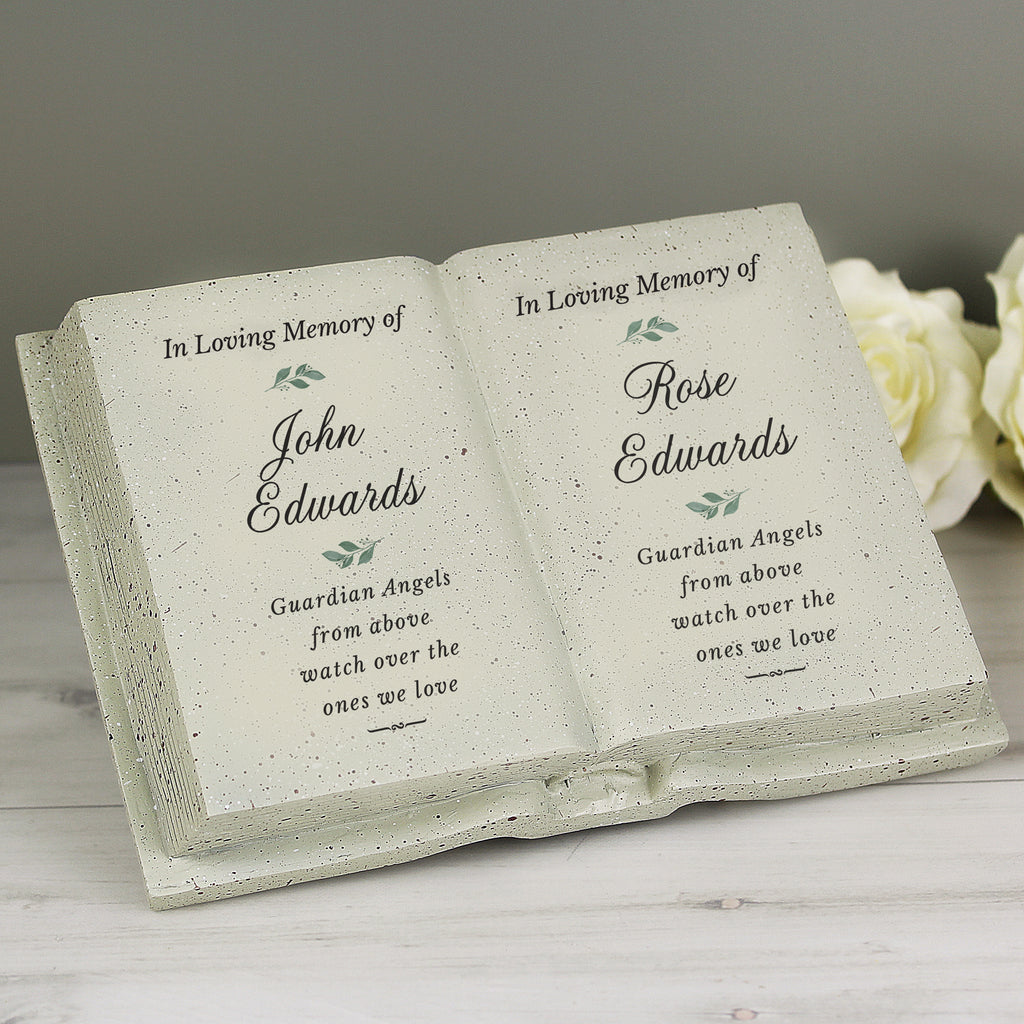 Personalised Couples In Loving Memory Resin Book for Memorial