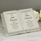Personalised Couples In Loving Memory Resin Book for Memorial