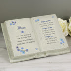 Personalised Forget Me Not Memorial Resin Book | Ornaments | Inspired Creative Gifts