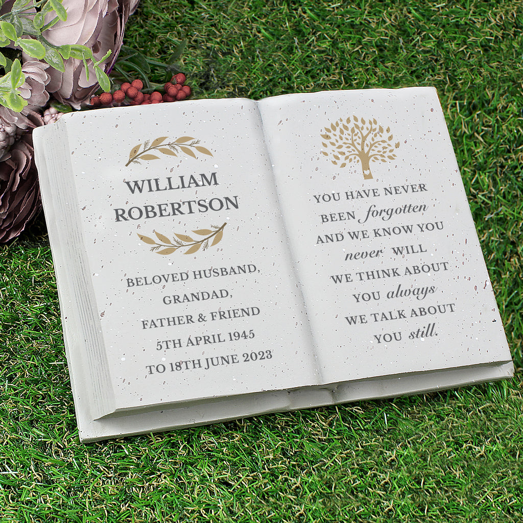 Personalised Family Tree Memorial Resin Book | Ornaments | Inspired Creative Gifts