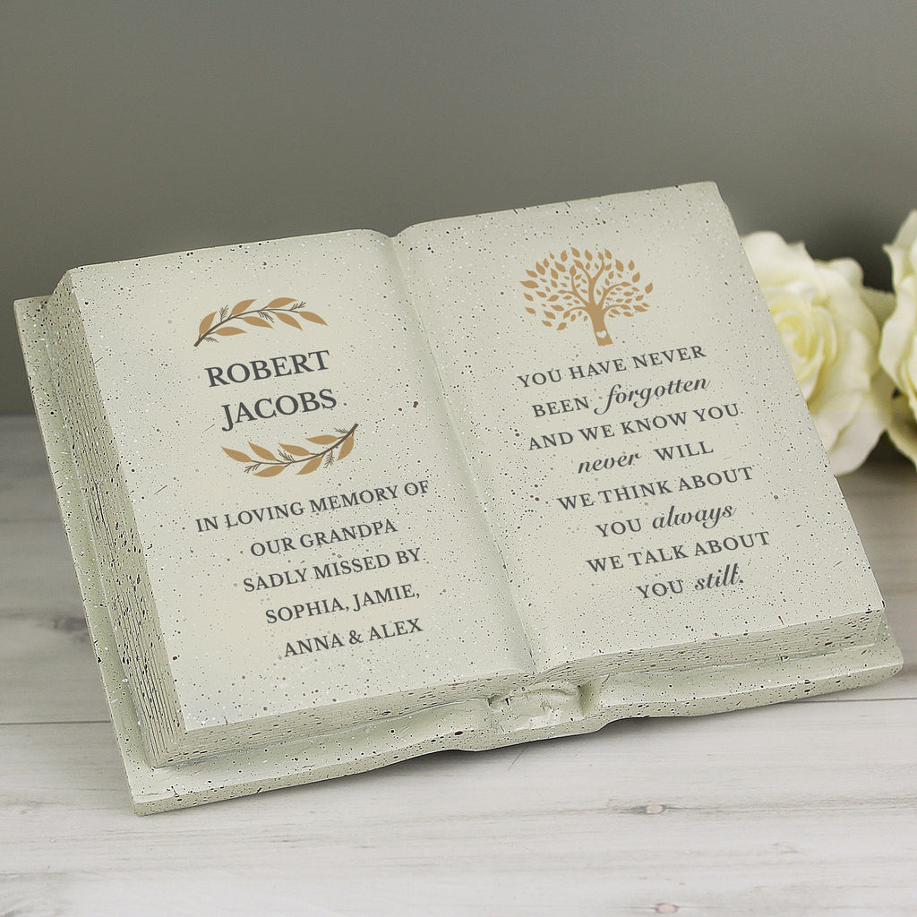 Personalised Family Tree Memorial Resin Book | Ornaments | Inspired Creative Gifts