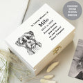 Personalised Dog Breed Memorial Small Keepsake Box | Wooden Box
