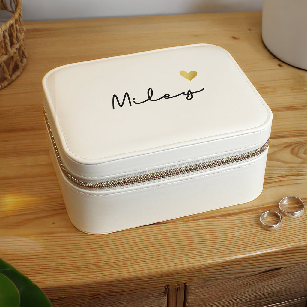Personalised Leatherette Jewellery Box | Gift for Her